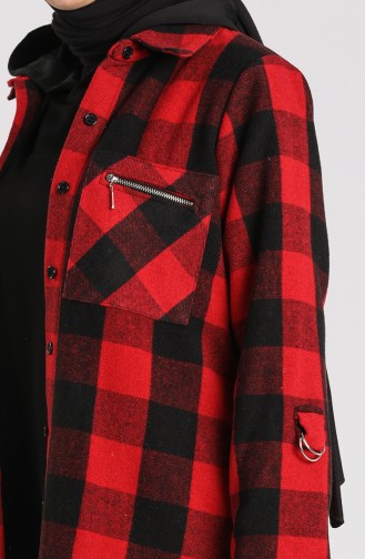 Checked Tunic 2426-03 Red 2426-03