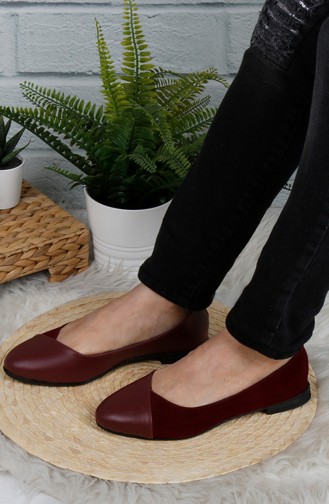 Claret red Woman Flat Shoe 0182-04