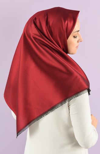 Düz Tafta Eşarp 90683-13 Bordo