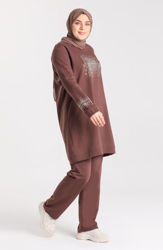 Brown Tracksuit 8003-04
