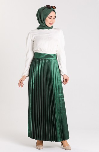 Emerald Green Skirt 000601-02