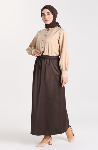 Brown Skirt 5122ETK-02