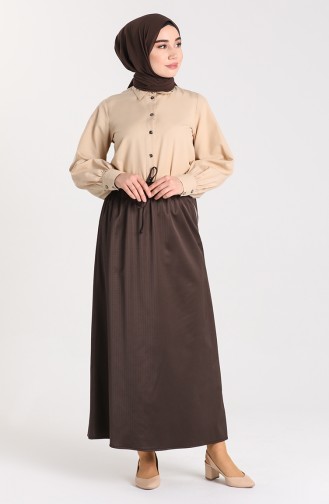 Brown Skirt 5122ETK-02