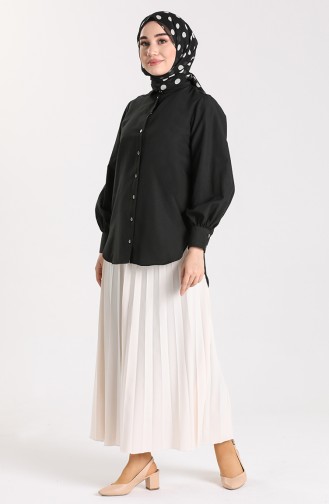 Black Overhemdblouse 3237-01