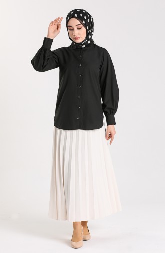 Black Overhemdblouse 3237-01