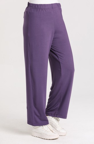 Lycra wide-leg Trousers 25093-01 Purple 25093-01