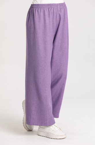 Elastic wide-leg Pants 4014-03 Purple 4014-03
