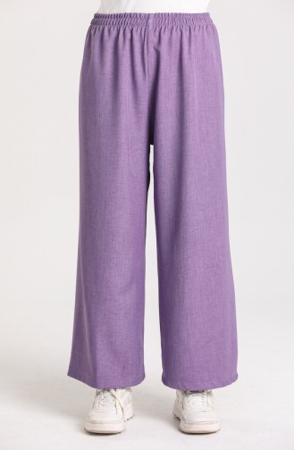 Elastic wide-leg Pants 4014-03 Purple 4014-03