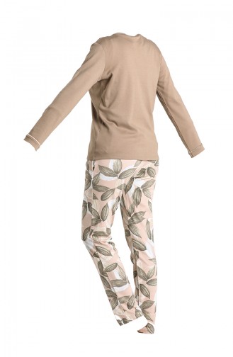 Hellkhaki grün Pyjama 2009-01