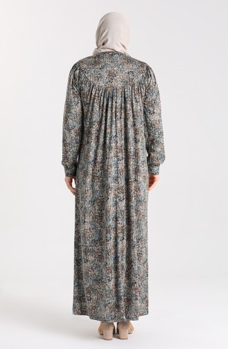 Petrol Hijab Dress 4781-01