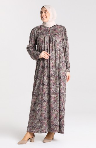 Purple Hijab Dress 4781-02