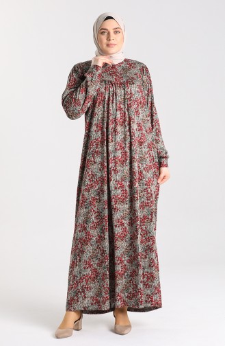 Red Hijab Dress 4781-03