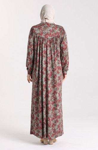 Red Hijab Dress 4781-03