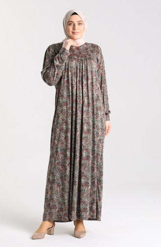 Robe Hijab Rouge 4781A-01