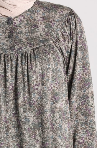 Purple Hijab Dress 4781A-03