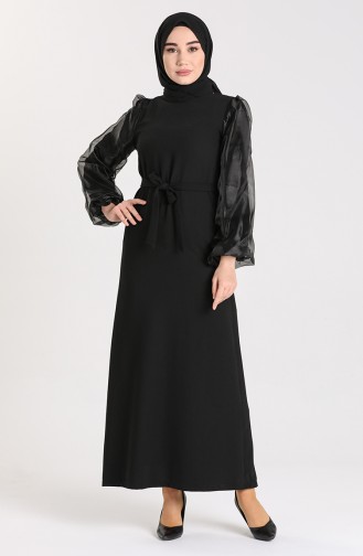 Black İslamitische Jurk 0123-01