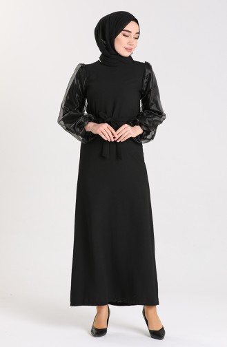 Black İslamitische Jurk 0123-01