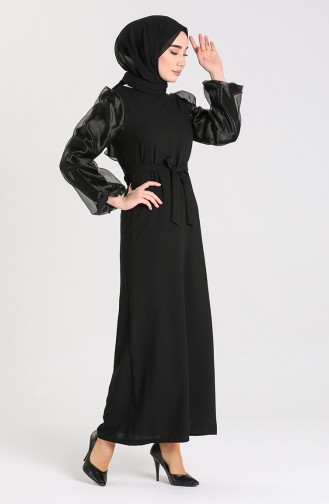 Black İslamitische Jurk 0123-01