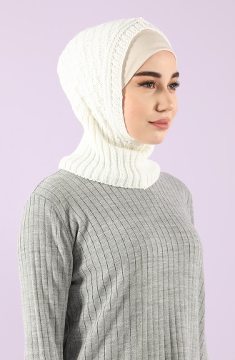 Knitwear Knitted Practical Scarf 12021-02 Cream 12021-02