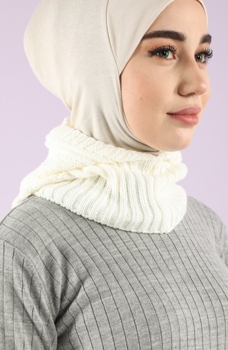 Knitwear Knitted Practical Scarf 12021-02 Cream 12021-02