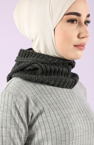 Knitwear Knitted Practical Scarf 12021-06 Anthracite 12021-06