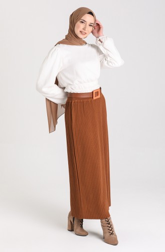 Knitwear Elastic waist Skirt 4268-03 Tobacco 4268-03