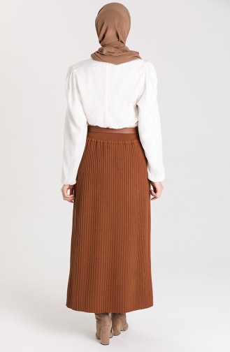 Knitwear Elastic waist Skirt 4268-03 Tobacco 4268-03