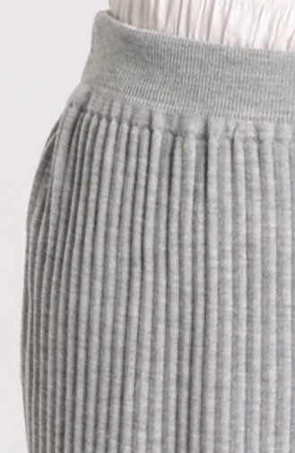 Knitwear Elastic waist Skirt 4268-05 Gray 4268-05