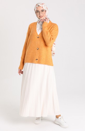 Ziegelrot Strickjacke 0593-06