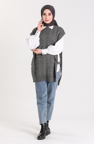 Knitwear Knit Pattern Sweater 4274-06 Anthracite 4274-06