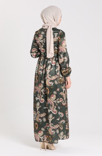 Dunkelgrün Hijab Kleider 21Y18025-03