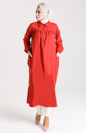 Long Tunic with Pleated Pockets 21k8168-03 Tile 21K8168-03