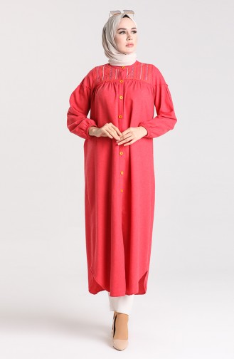 Koralle Hijab Kleider 21K8186B-04