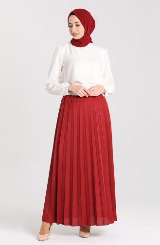 Claret Red Skirt 1030A-01