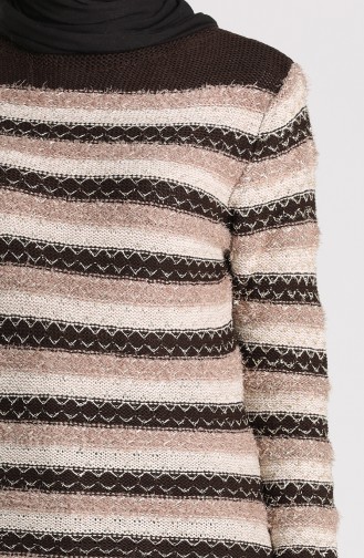 Knitwear Garnish Soft Sweater 1087-01 Brown 1087-01
