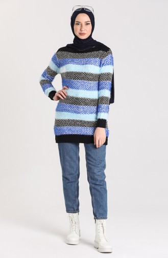 Knitwear Silvery Soft Sweater 1088-01 Saxe Blue Mint Blue 1088-01