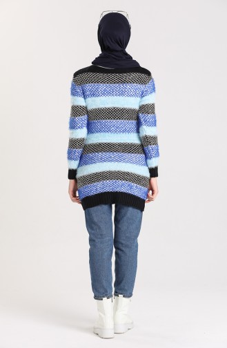 Saks-Blau Pullover 1088-01