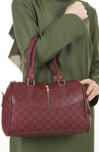 Claret Red Shoulder Bags 34-03
