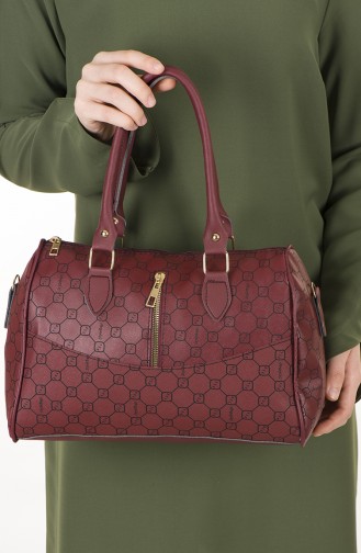 Claret Red Shoulder Bags 34-03