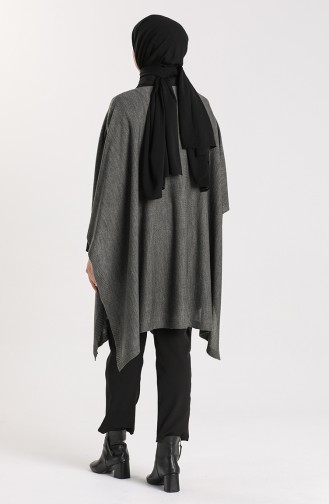 Knitwear Poncho 2002-33 Dark Anthracite 2002-33