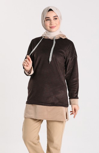 Brown Sweatshirt 9027A-04