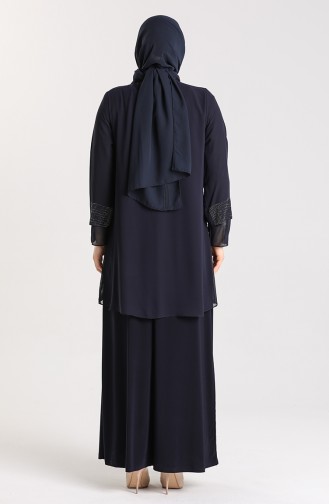 Habillé Hijab Bleu Marine 9300-05