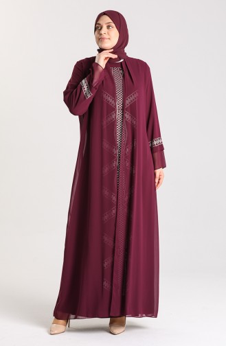 Habillé Hijab Plum 9316-01