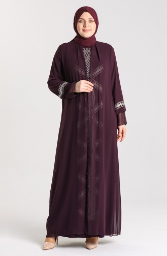 Habillé Hijab Pourpre 9316-02