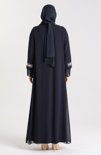 Habillé Hijab Bleu Marine 9316-06