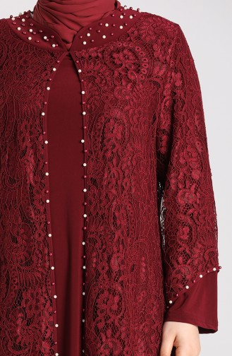 Habillé Hijab Bordeaux 9355-05