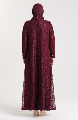 Zwetschge Hijab-Abendkleider 9355-07