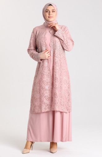 Puder Hijab-Abendkleider 9392-05