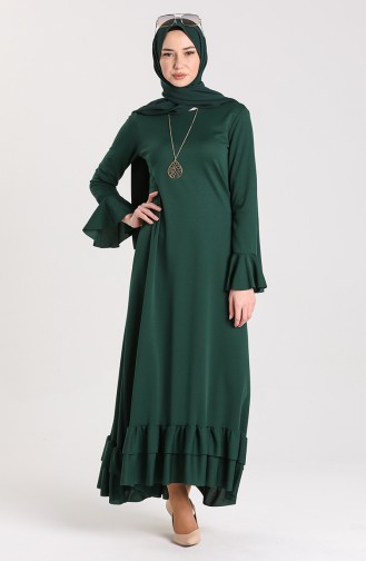 Habillé Hijab Vert emeraude 5082-02