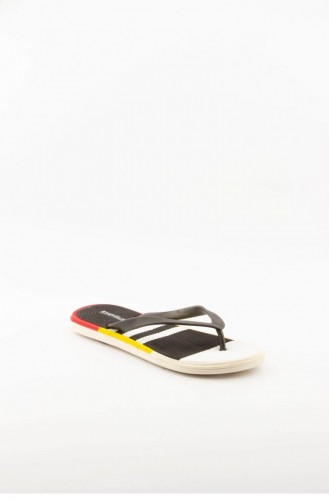 Black Summer slippers 2862.MM SIYAH